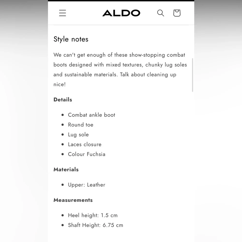 Aldo Women's Reflow Fuchsia Lace-Up Boots - Picture 10 of 10